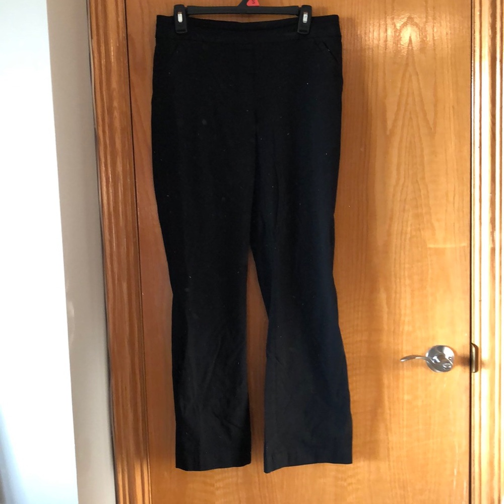 Black Stretch Bootleg Pants